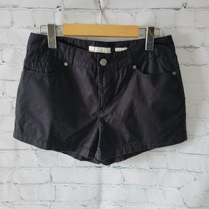 Black mini shorts